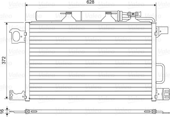 Valeo 818200 - Condensatore, Climatizzatore www.autoricambit.com