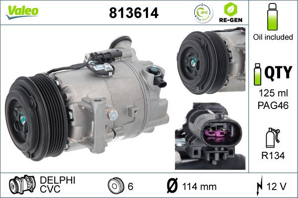 Valeo 813614 - Compressore, Climatizzatore www.autoricambit.com