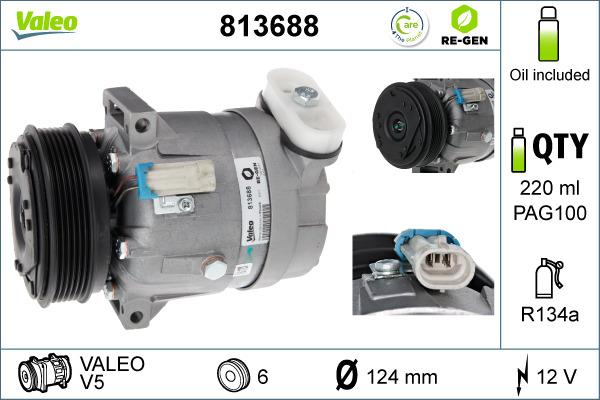 Valeo 813688 - Compressore, Climatizzatore www.autoricambit.com