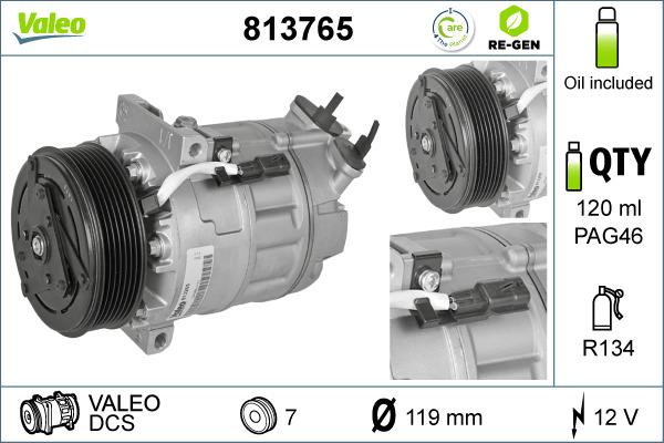 Valeo 813765 - Compressore, Climatizzatore www.autoricambit.com