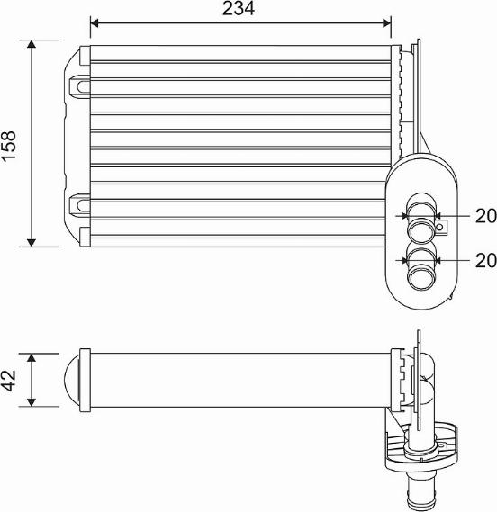 Valeo 812030 - Scambiatore calore, Riscaldamento abitacolo www.autoricambit.com