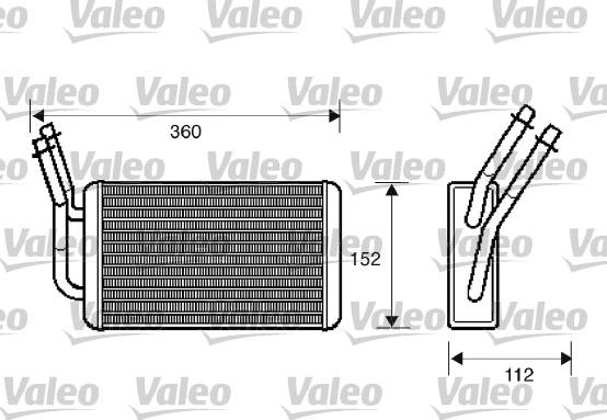 Valeo 812332 - Scambiatore calore, Riscaldamento abitacolo www.autoricambit.com