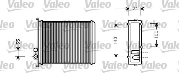 Valeo 812327 - Scambiatore calore, Riscaldamento abitacolo www.autoricambit.com