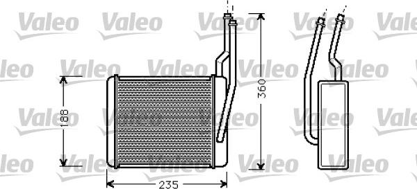 Valeo 812274 - Scambiatore calore, Riscaldamento abitacolo www.autoricambit.com