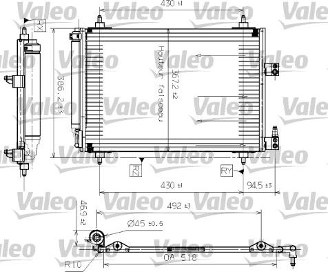 Valeo 817465 - Condensatore, Climatizzatore www.autoricambit.com