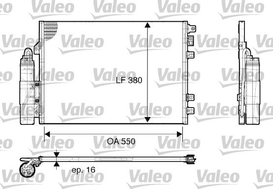 Valeo 817661 - Condensatore, Climatizzatore www.autoricambit.com