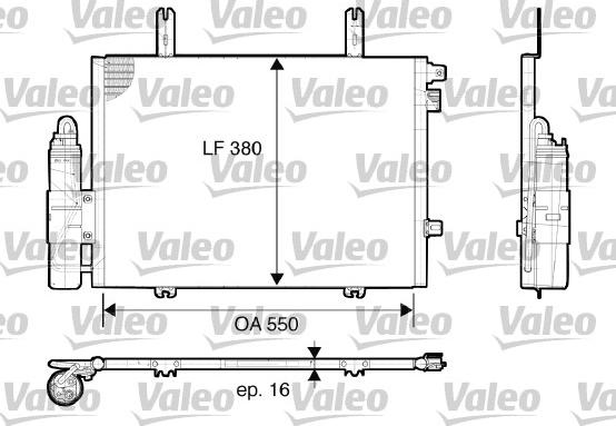 Valeo 817662 - Condensatore, Climatizzatore www.autoricambit.com