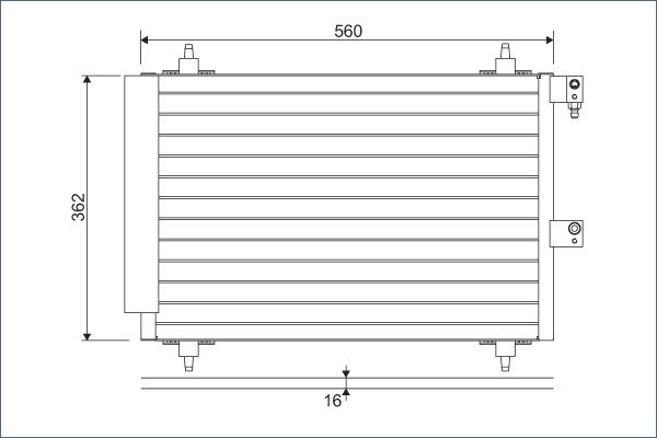 Valeo 817667 - Condensatore, Climatizzatore www.autoricambit.com