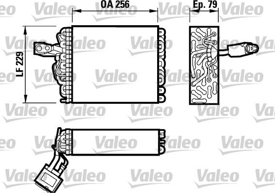 Valeo 817032 - Evaporatore, Climatizzatore www.autoricambit.com