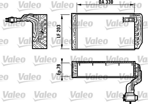 Valeo 817079 - Evaporatore, Climatizzatore www.autoricambit.com