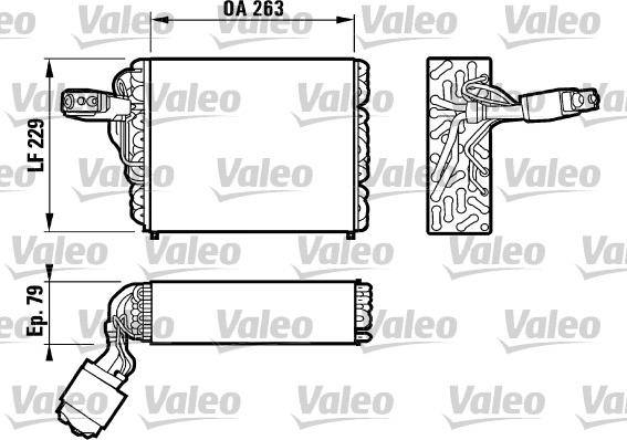 Valeo 817109 - Evaporatore, Climatizzatore www.autoricambit.com