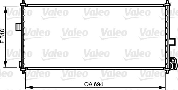 Valeo 817819 - Condensatore, Climatizzatore www.autoricambit.com