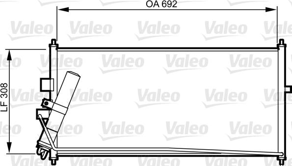 Valeo 817822 - Condensatore, Climatizzatore www.autoricambit.com