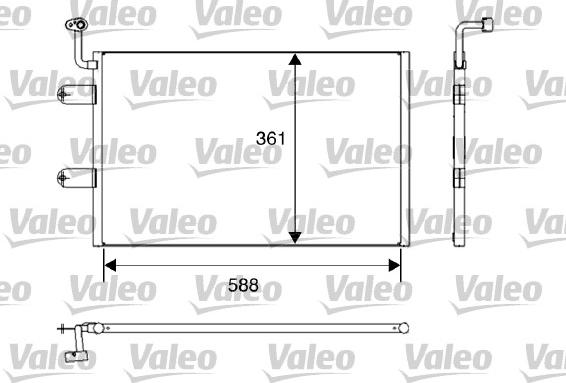 Valeo 817245 - Condensatore, Climatizzatore www.autoricambit.com