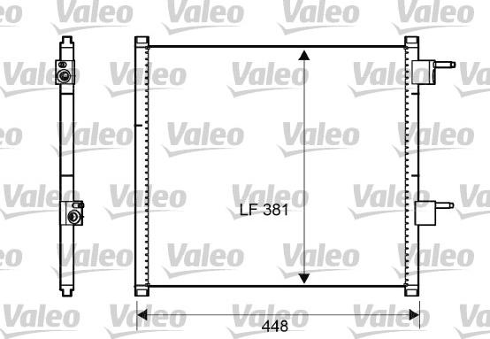 Valeo 817225 - Condensatore, Climatizzatore www.autoricambit.com