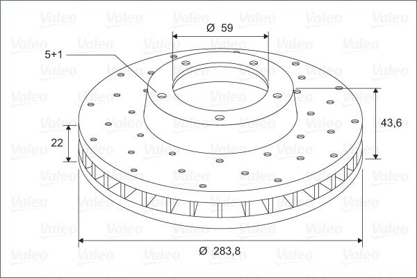 Valeo 886265 - Discofreno www.autoricambit.com