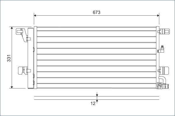 Valeo 822596 - Condensatore, Climatizzatore www.autoricambit.com