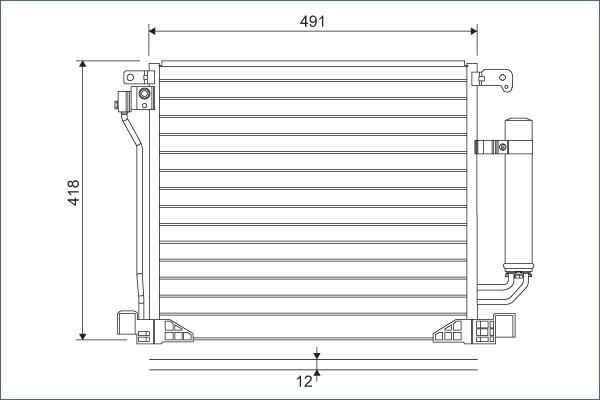 Valeo 822587 - Condensatore, Climatizzatore www.autoricambit.com