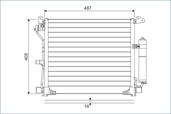 Valeo 822579 - Condensatore, Climatizzatore www.autoricambit.com