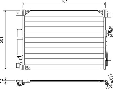 Valeo 822605 - Condensatore, Climatizzatore www.autoricambit.com