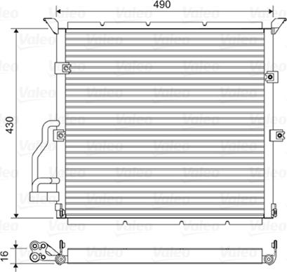 Valeo 822608 - Condensatore, Climatizzatore www.autoricambit.com