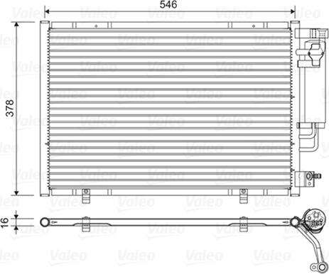 Valeo 822613 - Condensatore, Climatizzatore www.autoricambit.com