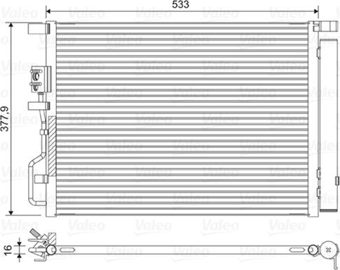 Valeo 822612 - Condensatore, Climatizzatore www.autoricambit.com