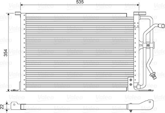 Valeo 822627 - Condensatore, Climatizzatore www.autoricambit.com