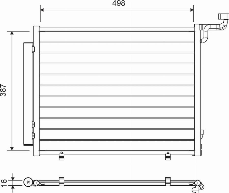 Valeo 822763 - Condensatore, Climatizzatore www.autoricambit.com