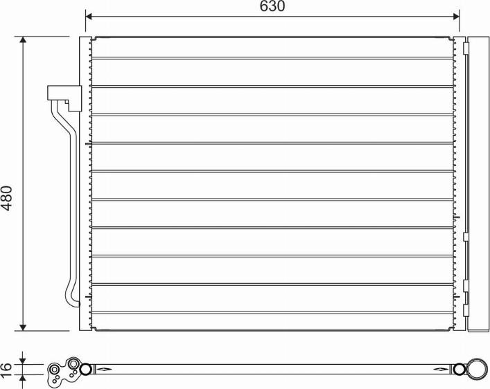 Valeo 822739 - Condensatore, Climatizzatore www.autoricambit.com