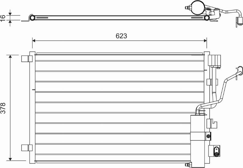 Valeo 822733 - Condensatore, Climatizzatore www.autoricambit.com