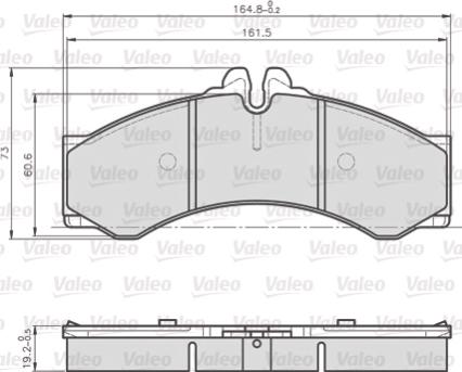 Valeo 872076 - Kit pastiglie freno, Freno a disco www.autoricambit.com