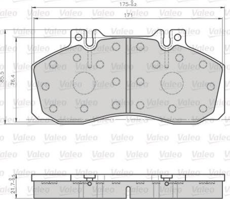 Valeo 872835 - Kit pastiglie freno, Freno a disco www.autoricambit.com