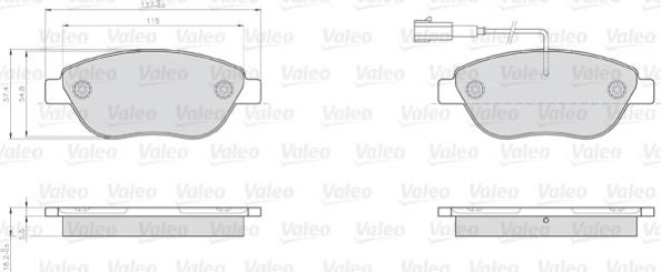 Valeo 872708 - Kit pastiglie freno, Freno a disco www.autoricambit.com