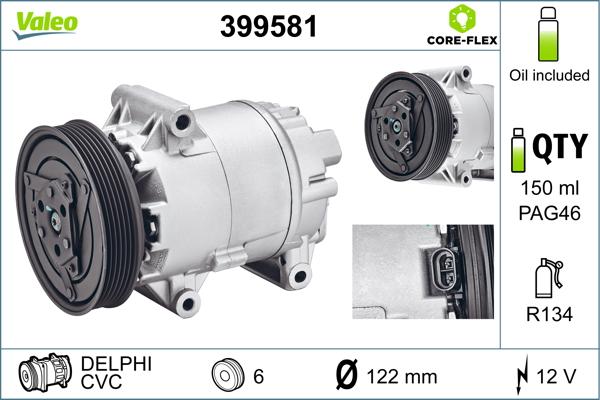 Valeo 399581 - Compressore, Climatizzatore www.autoricambit.com