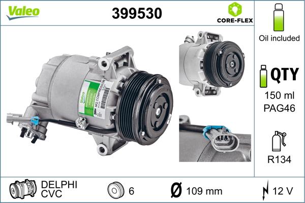 Valeo 399530 - Compressore, Climatizzatore www.autoricambit.com