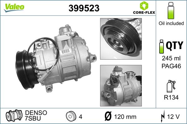 Valeo 399523 - Compressore, Climatizzatore www.autoricambit.com