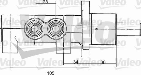 Valeo 350867 - Cilindro maestro del freno www.autoricambit.com