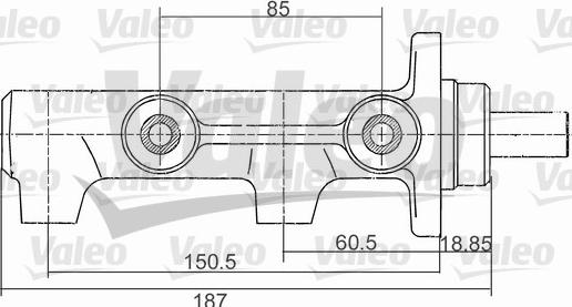 Valeo 350713 - Cilindro maestro del freno www.autoricambit.com