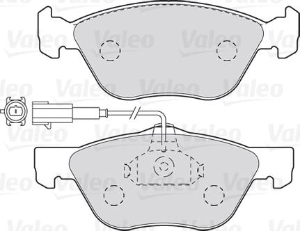 Valeo 301990 - Kit pastiglie freno, Freno a disco www.autoricambit.com