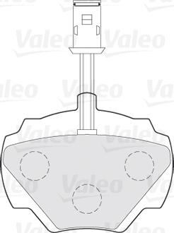 Valeo 301497 - Kit pastiglie freno, Freno a disco www.autoricambit.com