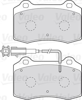 Valeo 301466 - Kit pastiglie freno, Freno a disco www.autoricambit.com