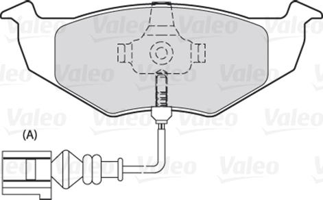 Valeo 301488 - Kit pastiglie freno, Freno a disco www.autoricambit.com