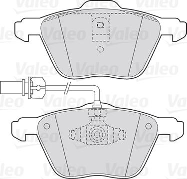 Valeo 301565 - Kit pastiglie freno, Freno a disco www.autoricambit.com