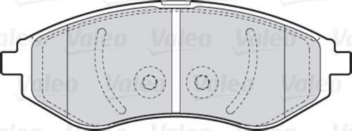 Valeo 301644 - Kit pastiglie freno, Freno a disco www.autoricambit.com