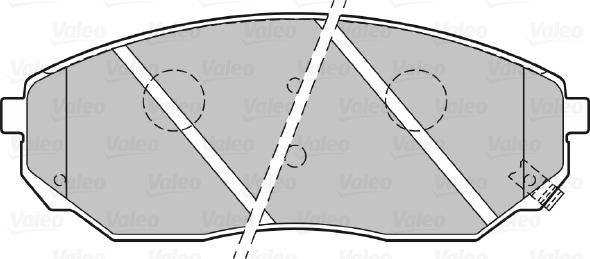 Valeo 301654 - Kit pastiglie freno, Freno a disco www.autoricambit.com