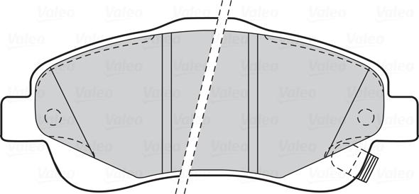 Valeo 301665 - Kit pastiglie freno, Freno a disco www.autoricambit.com