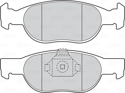 Valeo 301605 - Kit pastiglie freno, Freno a disco www.autoricambit.com