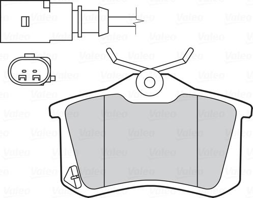 Valeo 301681 - Kit pastiglie freno, Freno a disco www.autoricambit.com