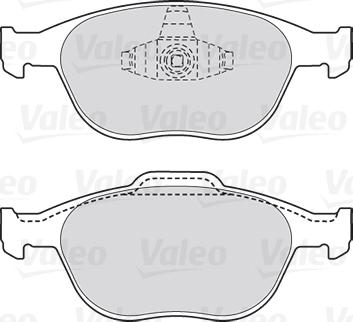 Valeo 301639 - Kit pastiglie freno, Freno a disco www.autoricambit.com